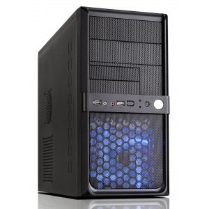 Aywun 210 mATX Integrator&apos;s case with 500w PSU, 24PIN ATX, 1x USB3 +1x USB2 Front HD Audio, No LED Fan,  2 Yrs Warranty