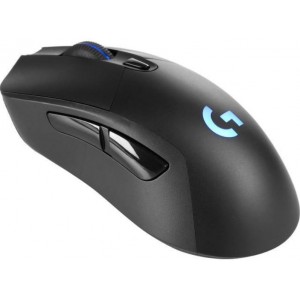Logitech G703 Lightspeed USB Wireless Gaming Mouse 2.4GHz 1ms 12000 DPI 6 Buttons Programmable RGB Lighting 10g Adjustable Weight OnBoard Memory