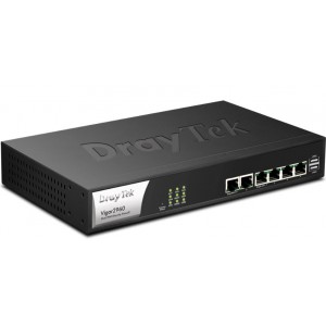 Draytek Vigor2960 Dual Gigabit Broadband Firewall QoS IPv6 Router with 4xGiga LAN 200xVPNs 20xSSL VPNs USB 3G/4G support Smart Monitor (100 nodes) Vig
